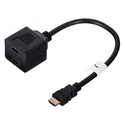 Αντάπτορας Lanberg AD-0019-BK video splitter HDMI 2x HDMI