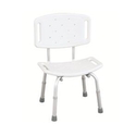 Κάθισμα Μπάνιου WILSON RF-820 Reha Fund White shower stool with cut-out and backrest