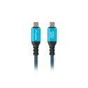 Καλώδιο Lanberg CA-CMCM-44CU-0005-BK USB USB4 Gen 2x2 0.5 m USB C Black, Blue