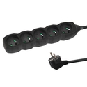 Πολύπριζο Esperanza ELK208K Power strip 5GN/3M Black