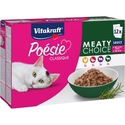 Υγρή Τροφή Γάτας Vitakraft Poésie Classique Meaty choice 12 x 85g