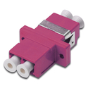 DIGITUS FO Coupler Duplex LC to LC MM OM4 Violet Ceramic Sleeve