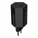 Φορτιστής Πρίζας Canyon Charger HEXAGON 65 GaN 65W 2xPD 1xQC EU Black