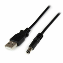 StarTech USB 2.0 Cable USB-A male - DC Μαύρο 1m USB2TYPEN1M