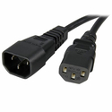 StarTech IEC C14 - IEC C13 Cable 1m Μαύρο PXT1001M