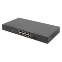Network Switch Digitus 16-Port Gigabit, 19 inch, unmanaged, 2 uplink ports, SFP