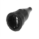 Φις Ρεύματος ABL 100000048 Original SCHUKO. Gummi (TPE). Black. IP20. Typ 1566