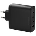 Φορτιστής Πρίζας Dbramante1928 re-charge - 140 Watt - 4 Outputs (3 x USB-C, USB) - Black