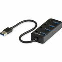 StarTech USB 3.0 Hub 4 Θυρών με σύνδεση USB-A (HB30A4AIB)