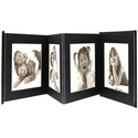 Βάσεις φωτογραφιών Deknudt Leporello black 8x15x20 faux leather 8 photos A66DC2 8PH