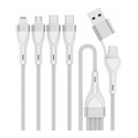 Καλώδιο Κινητού 4Smarts USB-C/A Multi-charging 4in2 1,2m, wei