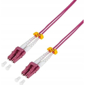 Καλώδιο Οπτικής Ίνας Logilink OM4 LC/UPC - LC/UPC 100m Purple