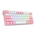 Gaming Πληκτρολόγιο Redragon Fizz Pro K616 white and pink