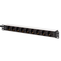 Αξεσουάρ για Καμπίνες Δικτύου Digitus power strip 9-way 19" Alu. 1HE 2m Black