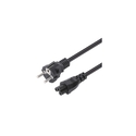 Καλώδιο Manhattan power cable C5 on protective contact 1m Black