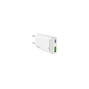 Φορτιστής MediaRange 30W 2-Port 1x USB-A/1x USB-C GaN, White