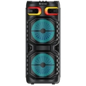 Σύστημα all-in-one Denver BPS-355 Bluetooth party speaker 16W RMS με 2 x 8" ηχεία, μπαταρία και LED φωτισμό, Μαύρο