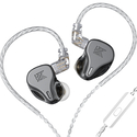 KZ In Ear Earphones DQ6 Grey With Mic HBB Tuned Improved 3DD Dynamic