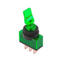 Διακόπτης ON OFF με λαμπάκι 20A 12VDC Πράσινος