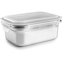 Ibili Lunch Box Silver Stainless Steel Rectangular 800 ml