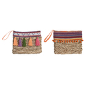 DKD Home Decor Hippie Bag Multicolor Wicker x2
