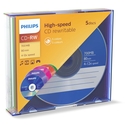 Philips CD-RW 12cm 1x5 CD-RW 80Min 700MB 4-12x SL Colour