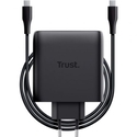 Trust Φορτιστής Χωρίς Καλώδιο GaN με 2 Θύρες USB-C 100W Μαύρος (Maxo)