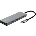 Trust Hub 4 Θυρών με σύνδεση USB-C / USB-A Γκρι 26062