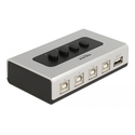 HDMI Switch Delock 4x USB Type B σε 1x USB 87763, bidirectional, ασημί