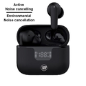 LAMTECH Ακουστικά Bluetooth BT v6 0 Earbuds ANC 4Mic ENC with LED Charging Case Black
