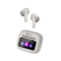 AGM True Wireless Earbuds Bluetooth 5.4 with ANC up to 25dB and Smart Touch Screen Case Beige