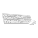 ALCATROZ Mouse ALCATROZ Silent Wireless 2.4G Keyboard and Mouse 1600DPI White
