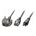 Lindy Power Cable 30374 C13 Coupler C5 Coupler 2.5 m
