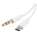 POWERTECH USB C to 3.5mm Cable CAB-UC093 1m White