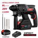 DELI Cordless Rotary Hammer Brushless 20V 2x4Ah 2J