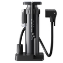 DELI Floor Pump 5.5 Bar 80 PSI Black