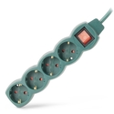 Entac Power Strip 4 Outlet with Switch S1 3G1.5 Green 3m