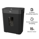 DELI Καταστροφέας εγγράφων P4 Small Paper Shredder 15L Black