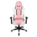 Gaming Chair Gembird PVC Leather White Pink