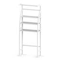 HOME USE ραφιέρα μπάνιου 3 ράφια μεταλλική λευκή