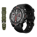 INTIME Smartwatch G6 with 2 straps heart rate AMOLED GPS 5ATM IP69 titanium black