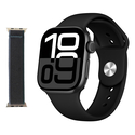 INTIME Smartwatch A10 Pro with 2 Straps Heart Rate AMOLED IP65 Black