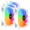 Cooling Fans ARMAGGEDDON Durable Silent Fan ARGB Kit 6000 Pro 4 Pack White