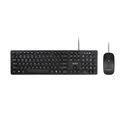Rebel Wired Keyboard Mouse Set WDS200 Black