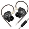 KZ EDX Pro Black Mic In Ear Monitor Earphones