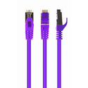 CABLEXPERT Καλώδιο Δικτύου S FTP Cat 6A LSZH Patch Cord Μωβ 0.5 m