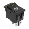 DM Automotive 2 Position 35A 12V Toggle Switch with Yellow LED