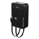 POWERTECH Power Bank PT-1504 με Καλώδια και Οθόνη 20000mAh 22.5W Μαύρο