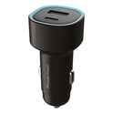POWERTECH Car Charger PT-1539 85W USB and USB C Black