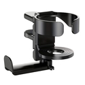 POWERTECH Desktop Headphone Stand and Cup Holder Rotating Black